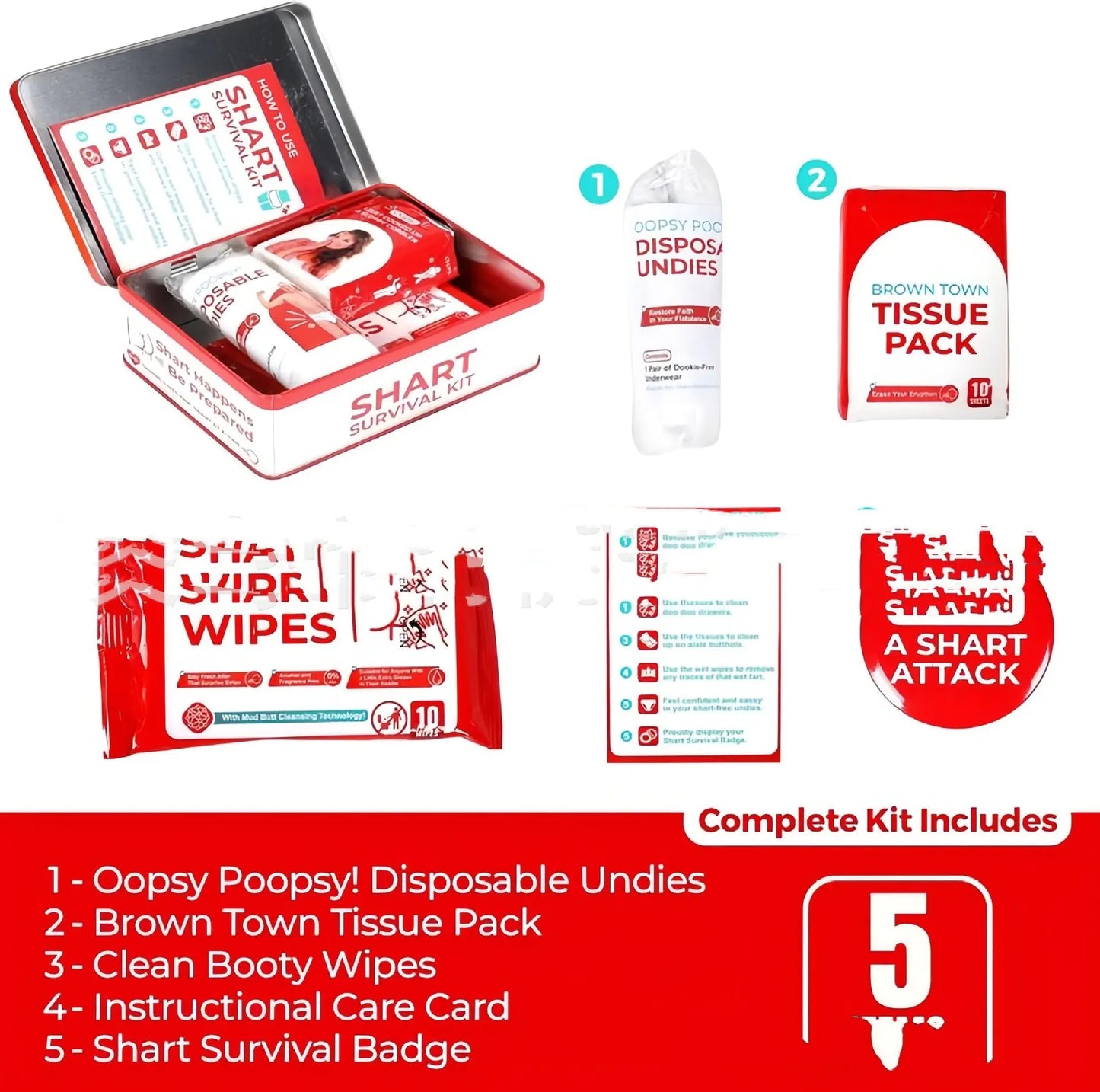 Poop Gift Set Survival Kit